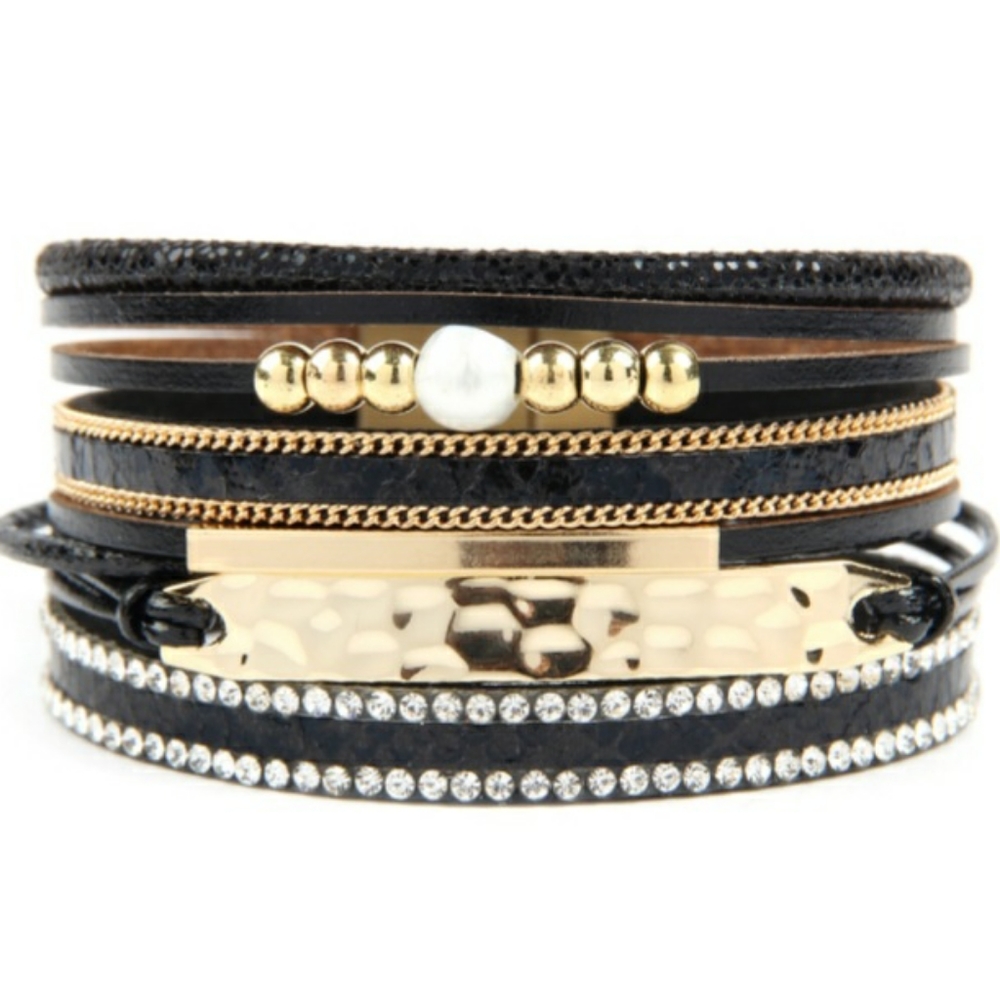 Leather Charm Bracelet